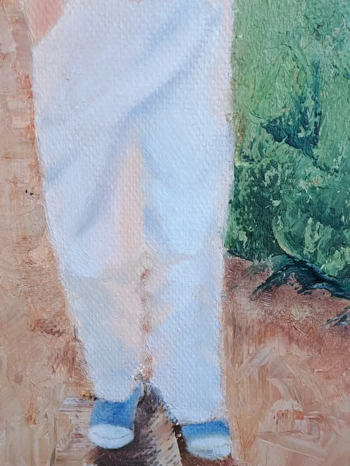 OIL PAINTING ON CANVAS 20x16 inch. "MY FRIEND".