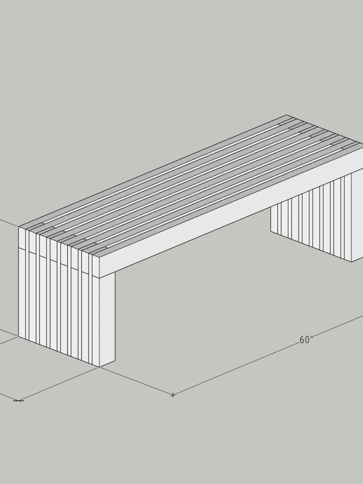 Simple Slatted Bench Plans, PDF, DIY
