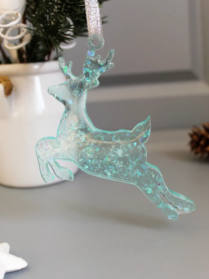 Set of Christmas tree toys, Christmas ornament, resin Christmas tree toys, Christmas gift idea