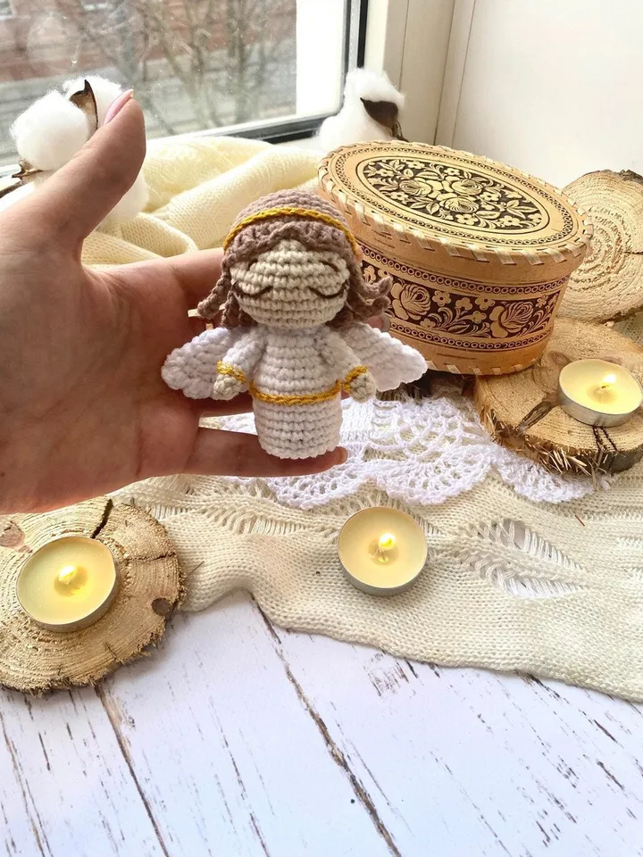 PDF Christmas Angel Crochet Pattern, Amigurumi Angel Pattern, Easter Pattern, Crochet nativity, Angel doll, Amigurumi crochet toys