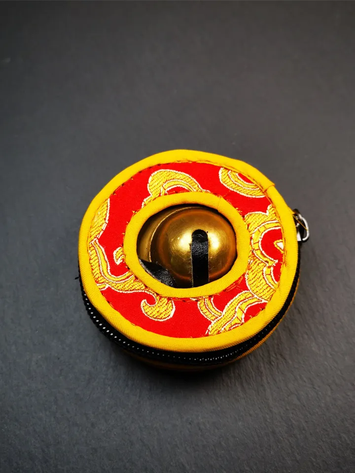 Gandhanra Customized Engrave Tibetan Cymbals,6.5cm Tingsha Bell,Buddhism Ritual Implement,Handmade in Nepal