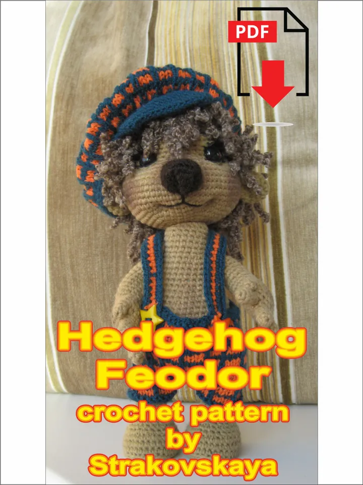 Hedgehog Fedor adorable crochet and knitting pattern*