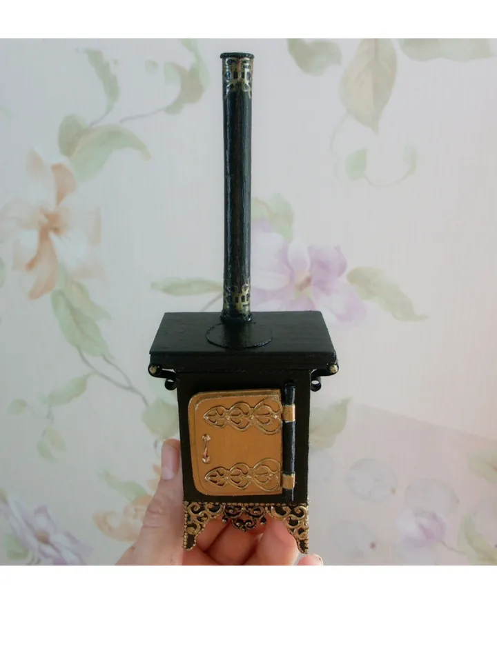 Dollhouse oven. Plate.1:12 scale.