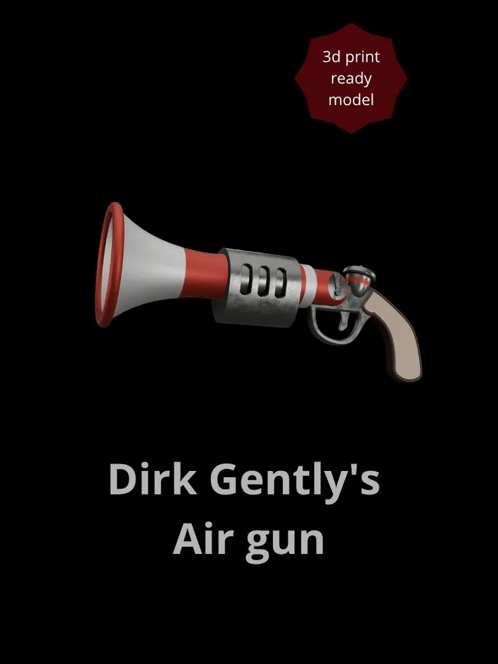 Dirk Gently's Air gun - 3d model