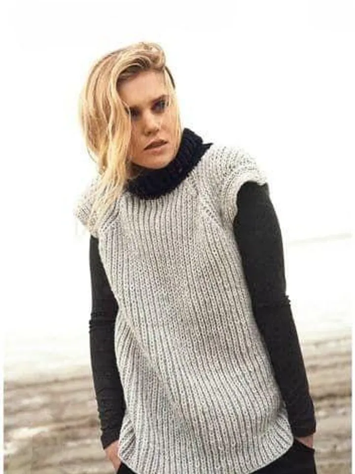 Vest pattern, easy knitting pattern, sweater pattern, top knitting pattern, chunky vest waistcoat knitting pattern instant download