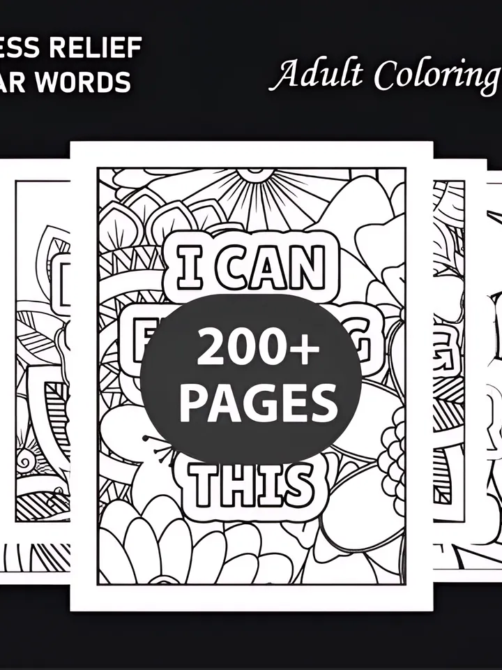 200+ Stress Relief Adult Coloring Pages
