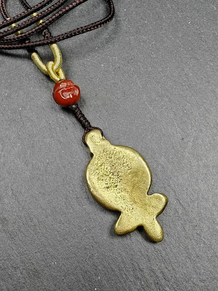 Gandhanra Handmade Tibetan Buddhism Amulet - Vajra Pendant with OM Symbol - Spiritual Gift
