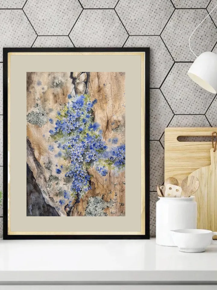 Wildflowers Original Painting Flowers Watercolor Painting Floral Original Wall Art