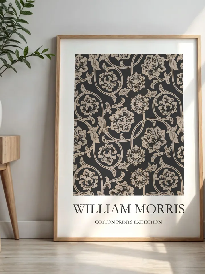 William Morris Style Wall Art Print Museum Poster Home Decor Interior Design Pattern Vintage Painting Textile Gallery Gift Digital Download