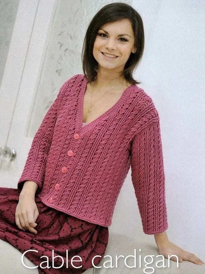 Cardigan crochet pattern, cable cardigan crochet, women cardigan crochet pattern pdf