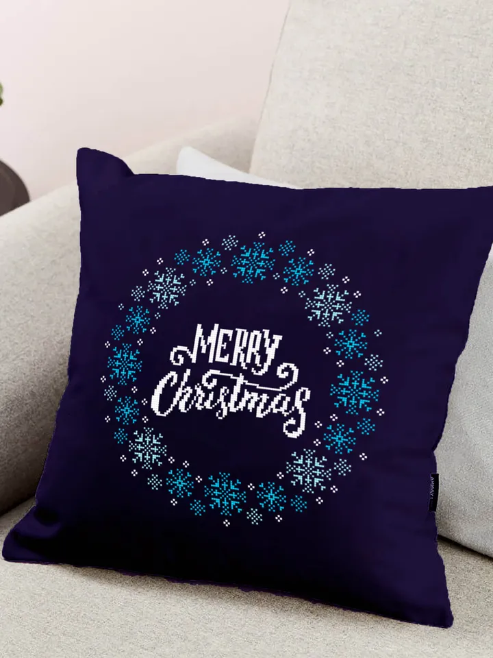 Merry Christmas cross stitch pattern download PDF Snowflake wreath cross stitch Christmas pattern digital PDF Snowflake embroidery #N40