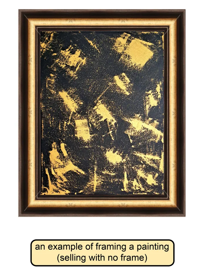 Interior oil painting with gold "Golden Marble" abstraction with gold paint abstract art on canvas contemporary art modern art