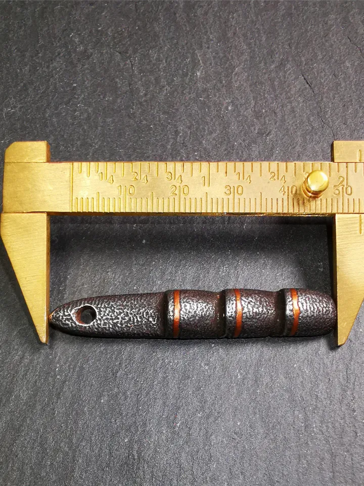 Gandhanra Handmade Tibetan Amulet Pendant,Tibetan Ladder of Heaven, Made of Cold Iron,2.08"