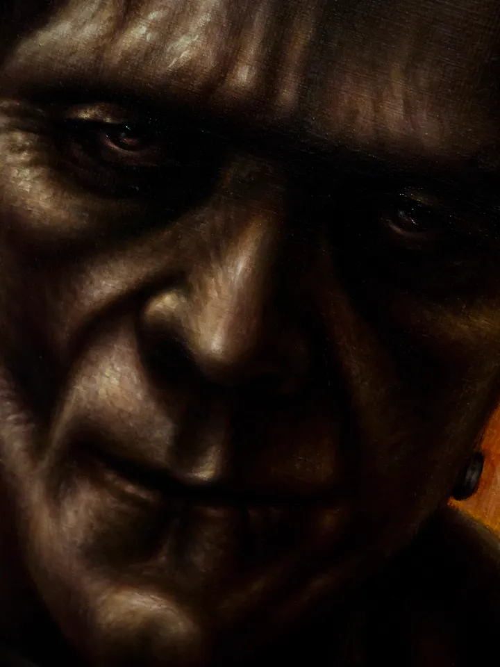 Oil painting Frankenstein