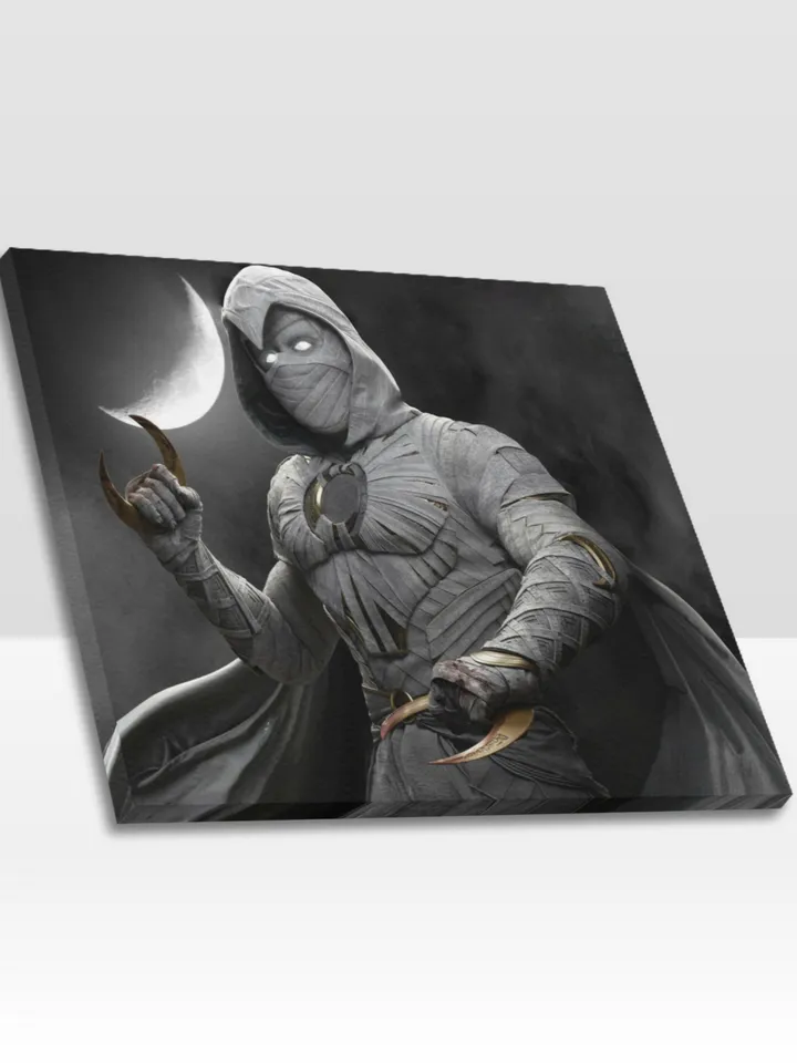 Moon Knight Frame Canvas Print, Wall Art Home Decor Poster