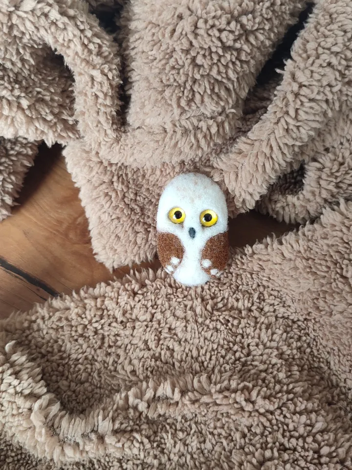Handmade brooch Owl.