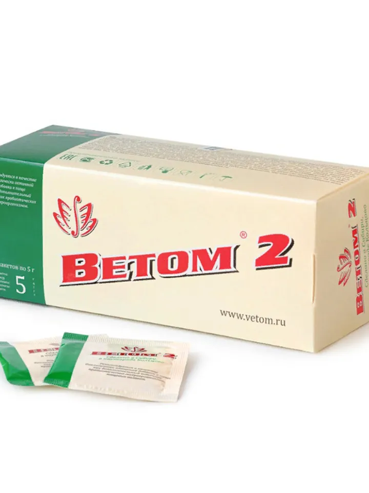 Probiotic Microorganisms microflora Intestines healing Stomach Betom Vetom 2, powder 50 sachets x 5 g