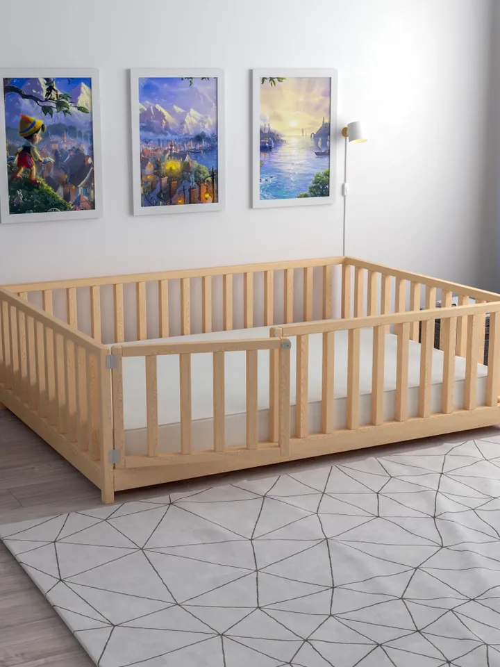 DIY Floor Bed Plan, US Full Size, PDF Guide