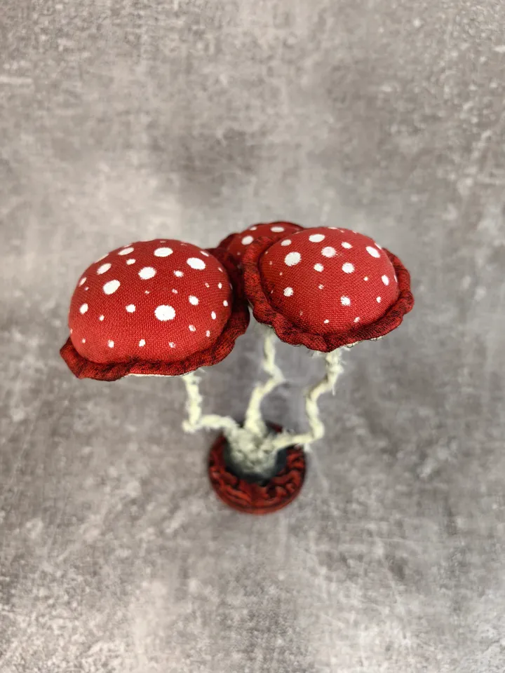 Red mushroom decor Witchy decor Amanita decor Scary Halloween decor Creepy decor Goth mushroom statue Creepy gift