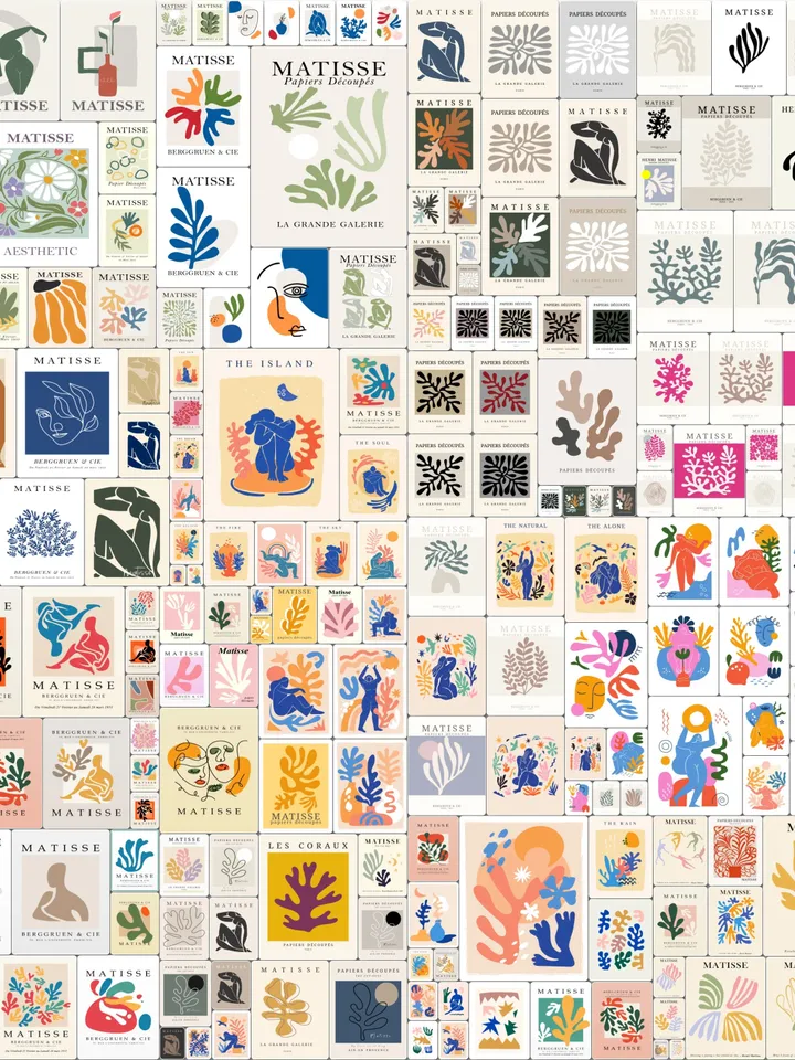 Matisse Art Print Set of 220+, Aesthetic Matisse Poster, Abstract Wall Art, Gallery Wall Set, Museum Exhibition Art, Matisse Digital Poster