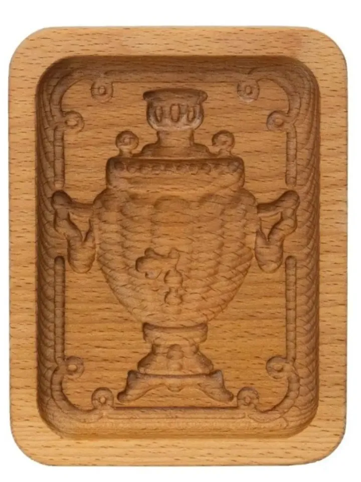 Samovar Embossed cookie mold, cookie cutter, wooden mold, Wooden stamp stamp for gingerbread cookies springerle stamp