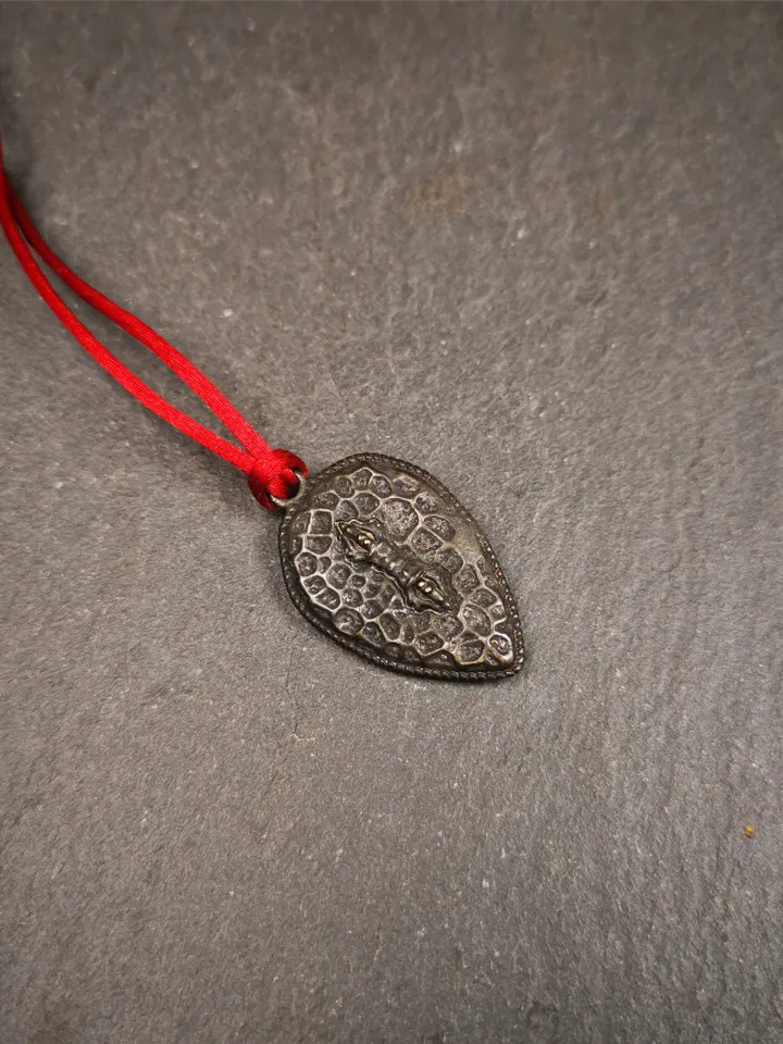 Gandhanra Handmade Tibetan Amulet,Skull Vajra Necklace,Made of Copper,1.2&quot;