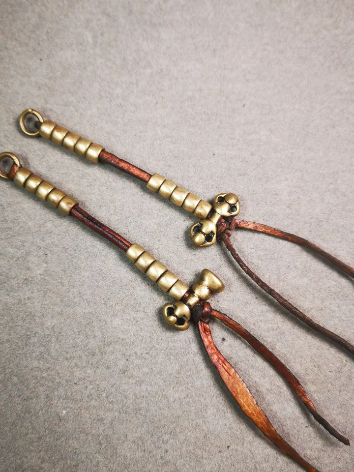 Gandhanra Handmade Tibetan Buddhist Mala Counters,Prayer Bead Counters,with Dorje and Vajra,Made of Brass