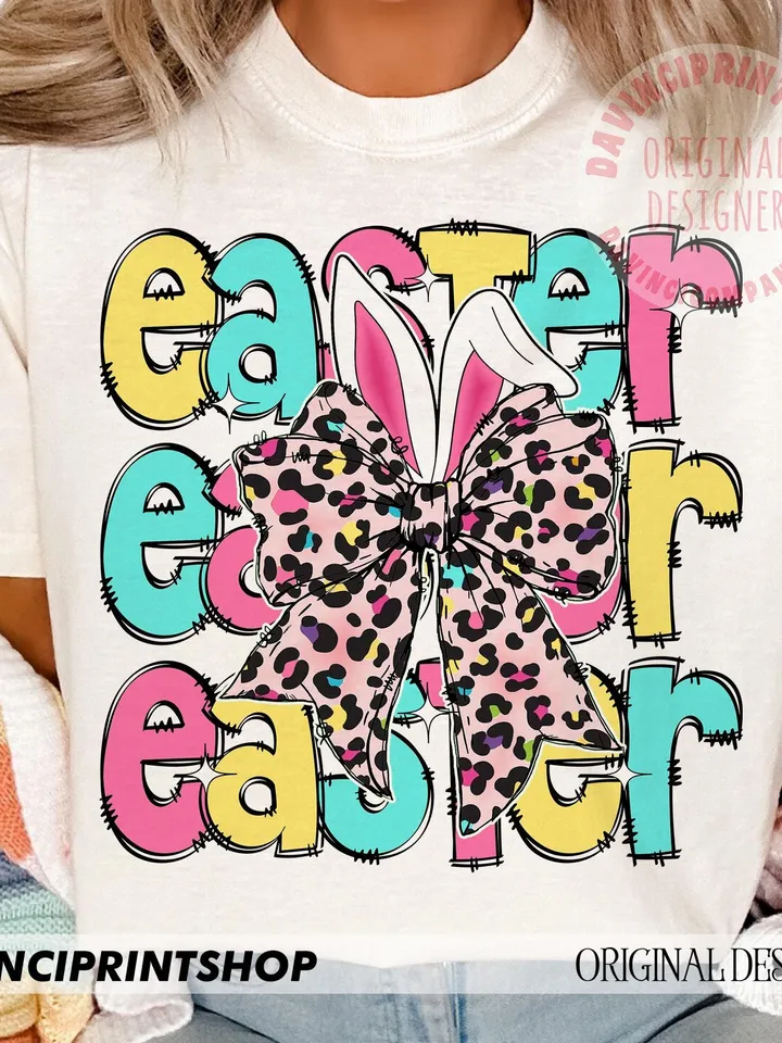 Easter png, Easter Bunny Coquette Png, Happy Easter png, Easter Coquette Png, Bunny Ears png, Easter Shirt png, Easter Bunny png, Girl png