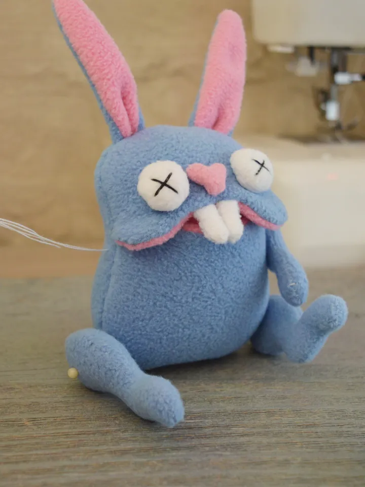 PDF Fleece Bunny Toy Pattern + Chick – Plush Tutorial