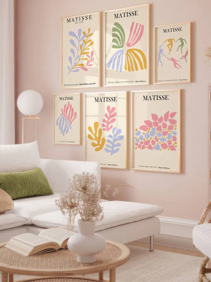 Henri Matisse Art Print Set of 10, Modern Abstract Wall Art, Matisse Gallery Wall Set, Museum Exhibition Poster, Matisse Poster Set Digital