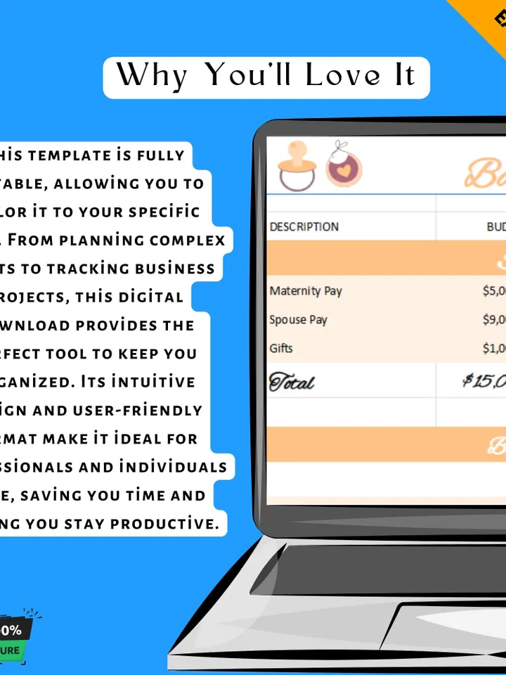 Baby Budget Template, Editable Google Sheets Digital Download, Newborn Expense Tracker, Parenting Financial Planner