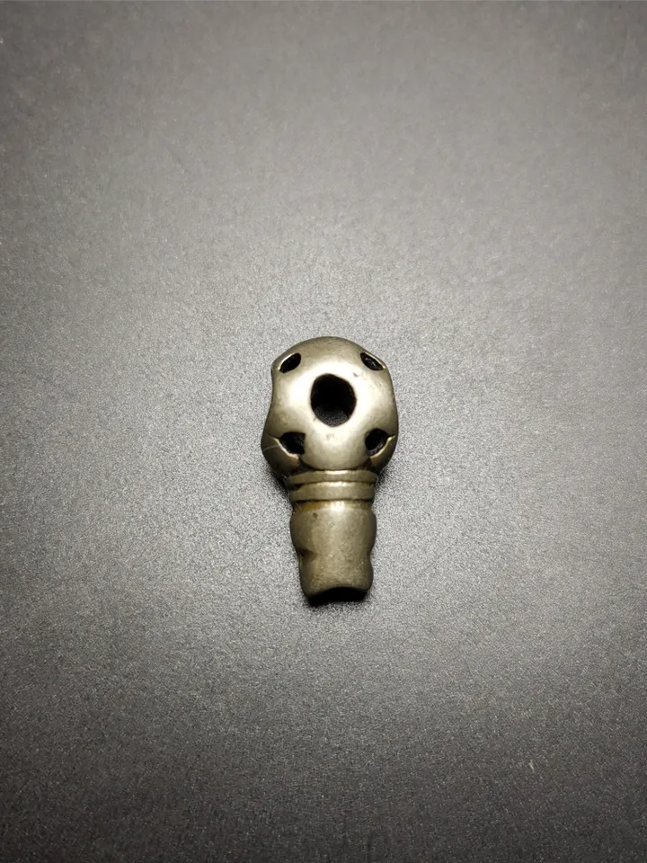 Gandhanra Handmade Tibetan Guru Bead, T-drilled 3-Hole Bead Connector for Mala , Prayer Bead