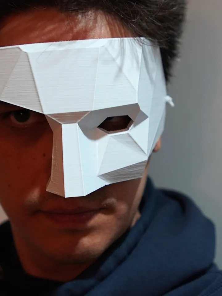 The Phantom of the Opera mask Polygonal The Phantom of the Opera mask