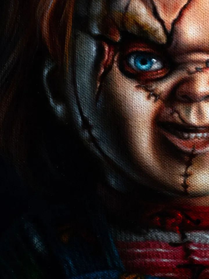 Original oil painting Chucky Child's Play