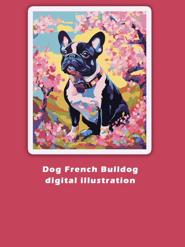 French bulldog dog print