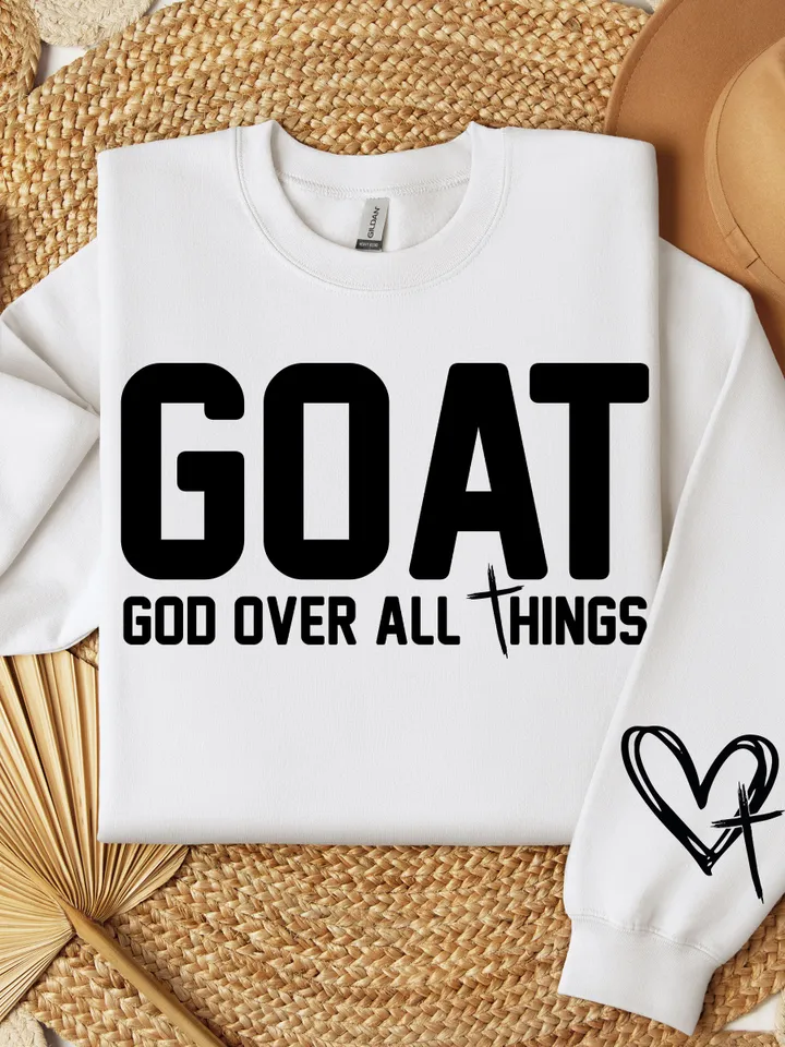G.O.A.T God Over All Things Svg, Church Svg, Faith Svg, God Svg, Cross Svg, Bible Svg, Jesus Svg, Christian Svg, religious Svg, G.O.A.T svg