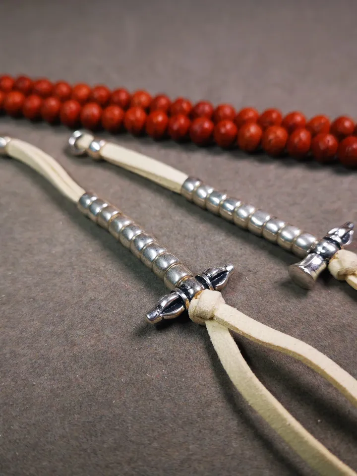 Gandhanra Handmade 7mm Tibetan Buddhist Prayer Bead Counters for 8-15mm Mala