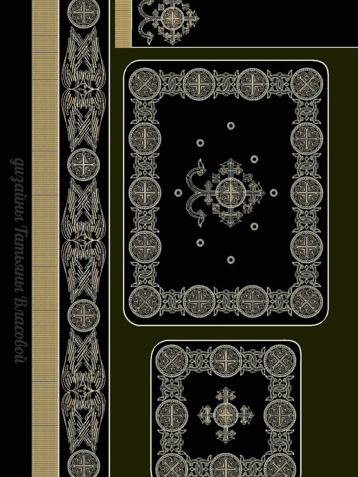 Contour design for machine embroidery