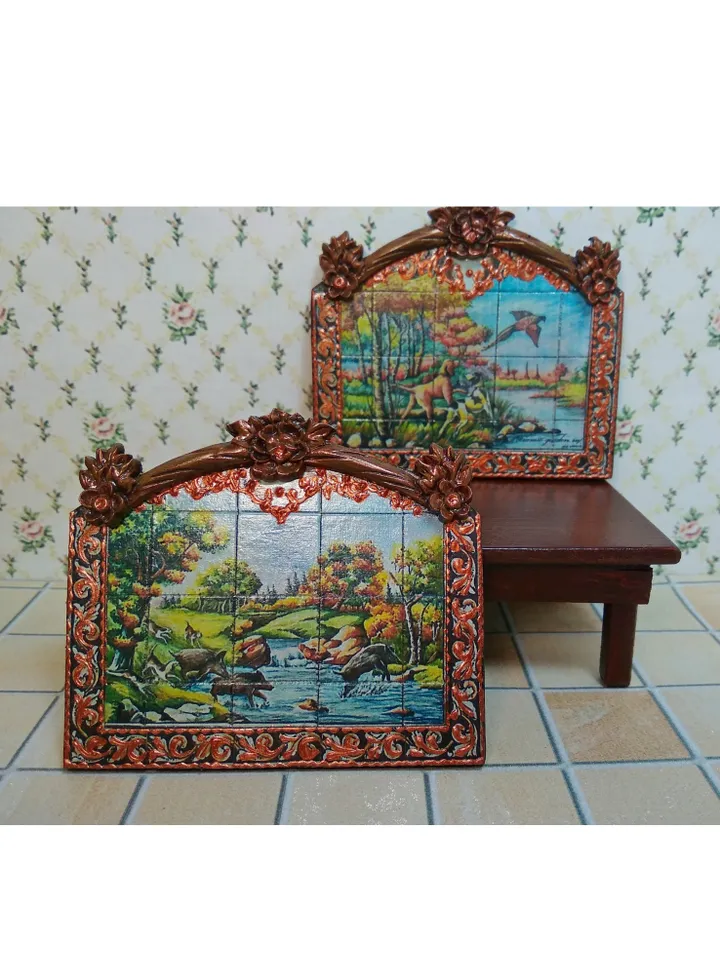 Panel for a dollhouse. Dollhouse.1:12 scale.