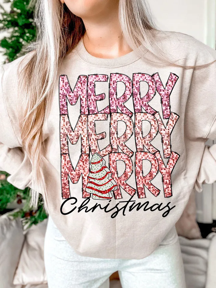 Merry merry merry christmas faux Sequin png,glitter christmas png,christmas cake faux sequin png,Faux Glitter Christmas Png Sublimation
