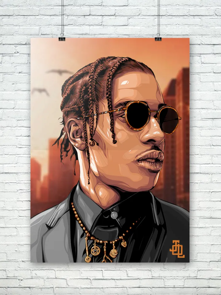 Rocky Asap art work. Digital download