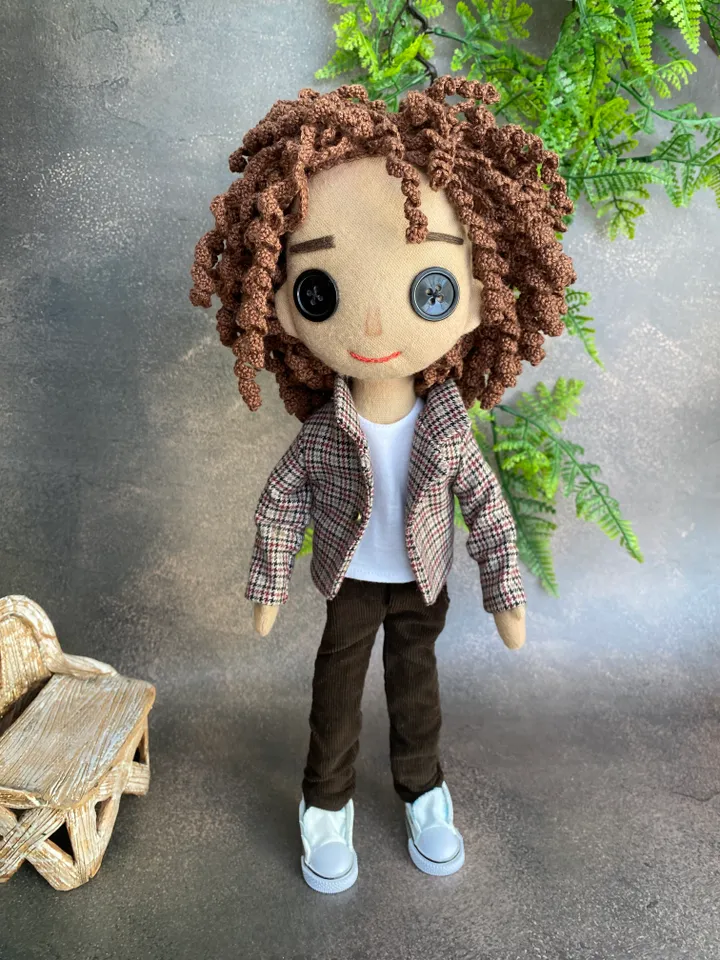 Wybie Lovat Doll. Rag doll Handmade  .