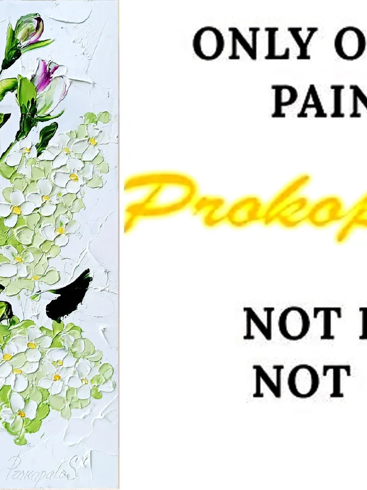 Lilac Painting Lisianthus Original Art Impasto Oil Painting 10x8 Eustoma painting Floral Painting by ArtProkopaloSv