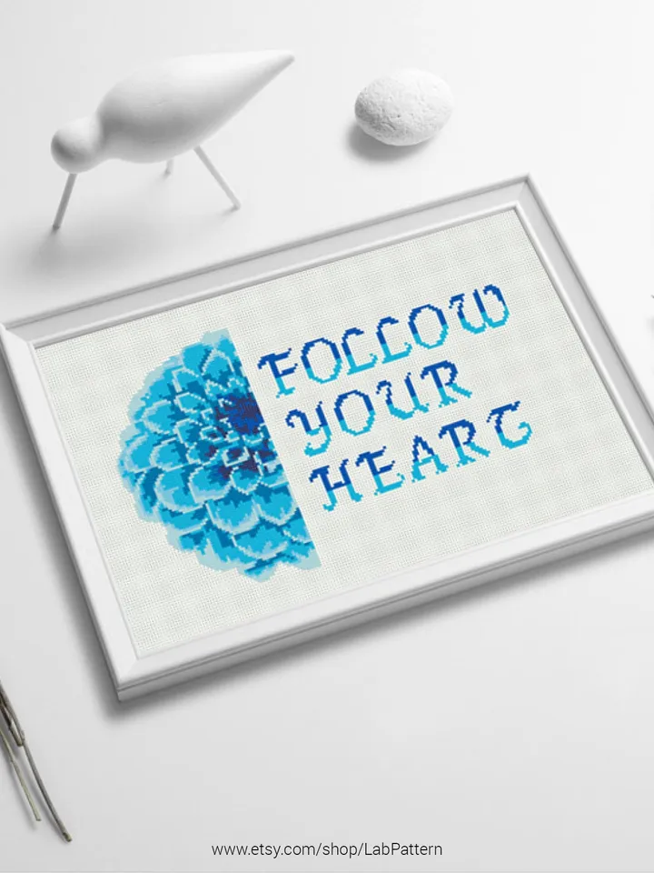 Blue Flower Cross stitch pattern | Embroidery Pattern | Instant Download | Embroidery Designs