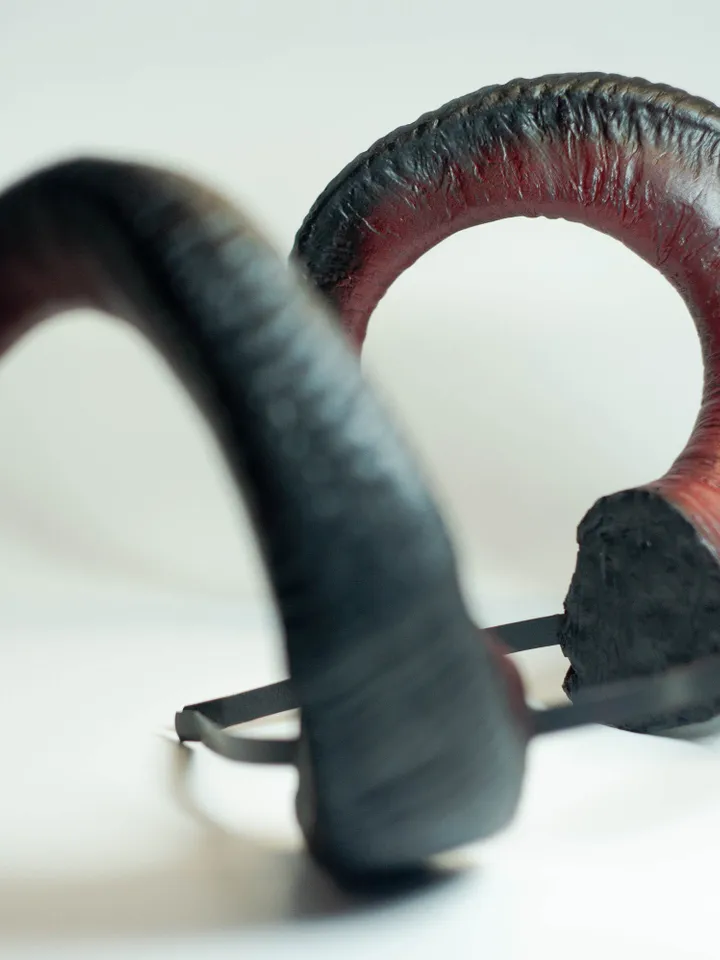 Ram Horns, Horns Headband, Twisted Ram Horns Headpiece for Halloween or Photoshoot, Realistic Fantasy Cosplay Horns
