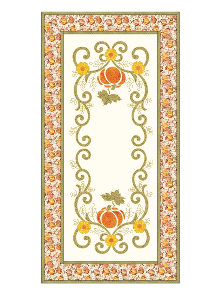 Table runner applique "Autumn" in PDF format.