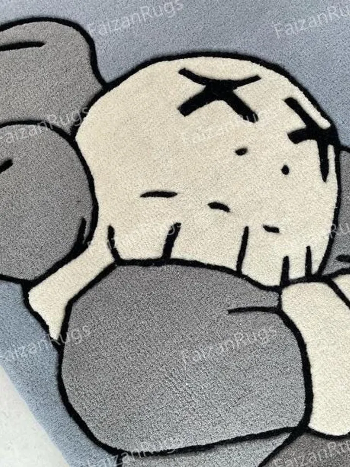 Buy 8x10 Alone Kaws Handmade 100% Wool Rugs And Carpets, Handmade Carpet For Living Room, Dining Room, Hallway, Multiroom Carpets.