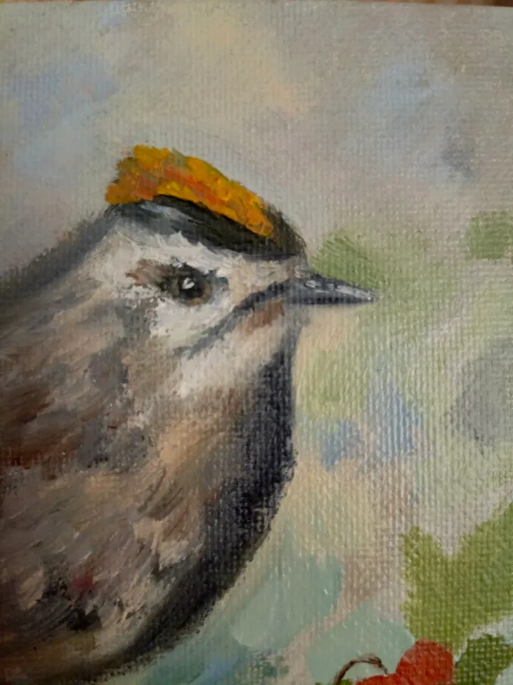 Oil painting Little bird