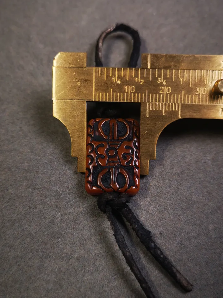 Gandhanra Tibetan Buddhism Vajra Pendant,Hand Carved Yak Bone Dorje Amulet