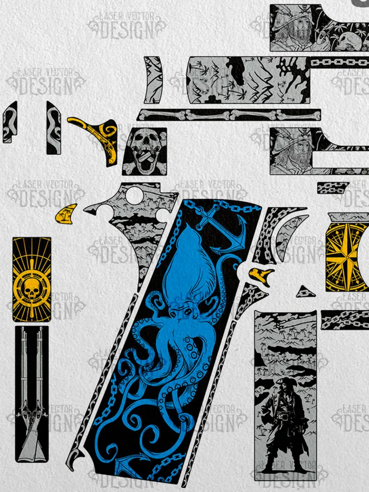 VECTOR DESIGN Colt 1911 government Pirates